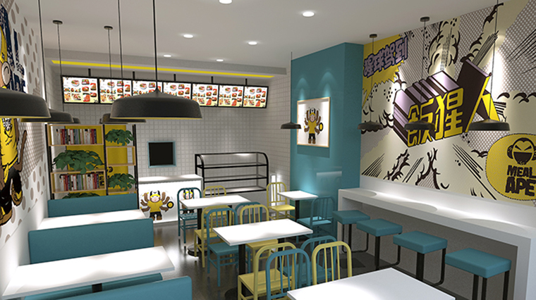 特色主題快餐店設計-1
